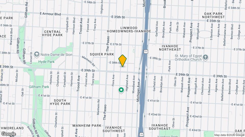 3817 Wayne Ave Map and Location Details