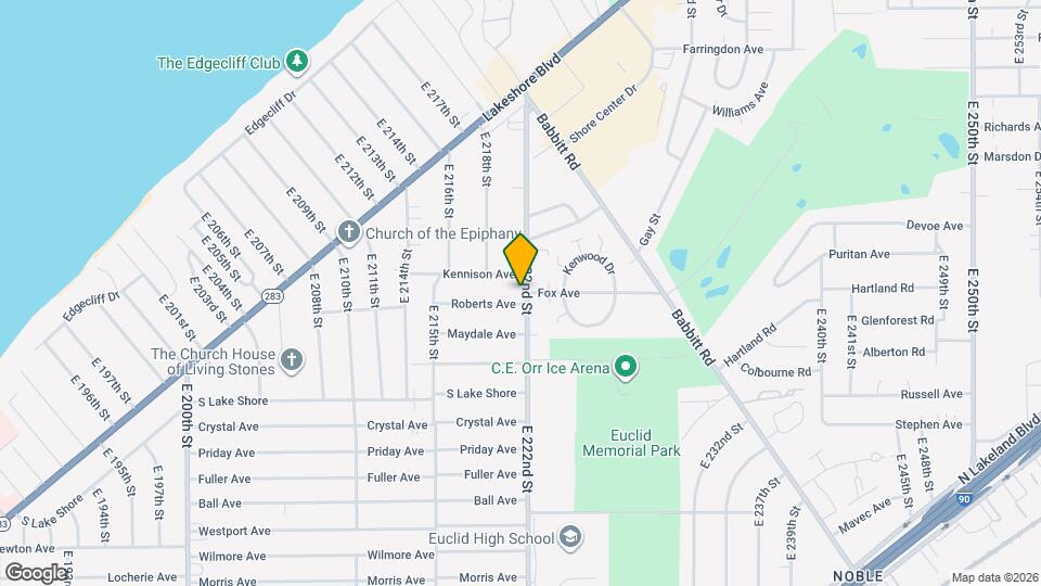 422 E 222nd St Map and Location Details