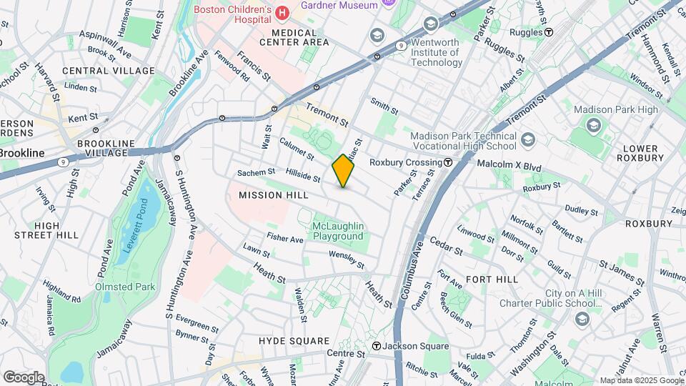 62 Hillside St, Unit 2 Map and Location Details