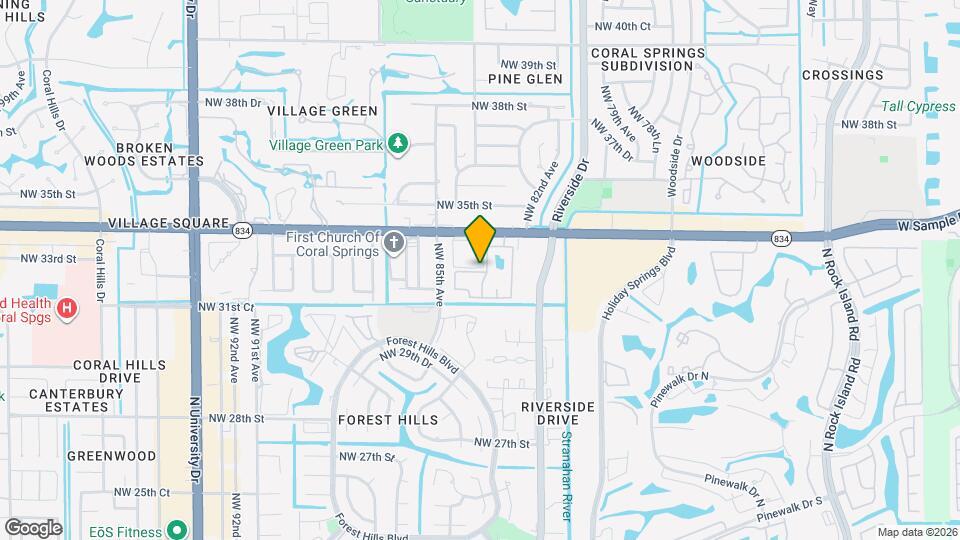 8407 Coral Lake Way Mapa y Detalles de la Ubicación
