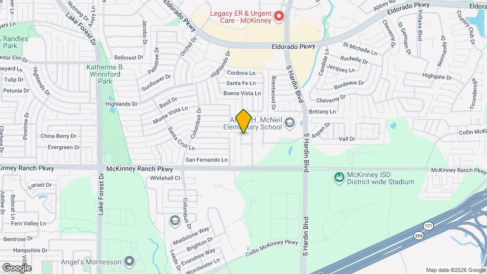 3705 Mariner St Map and Location Details