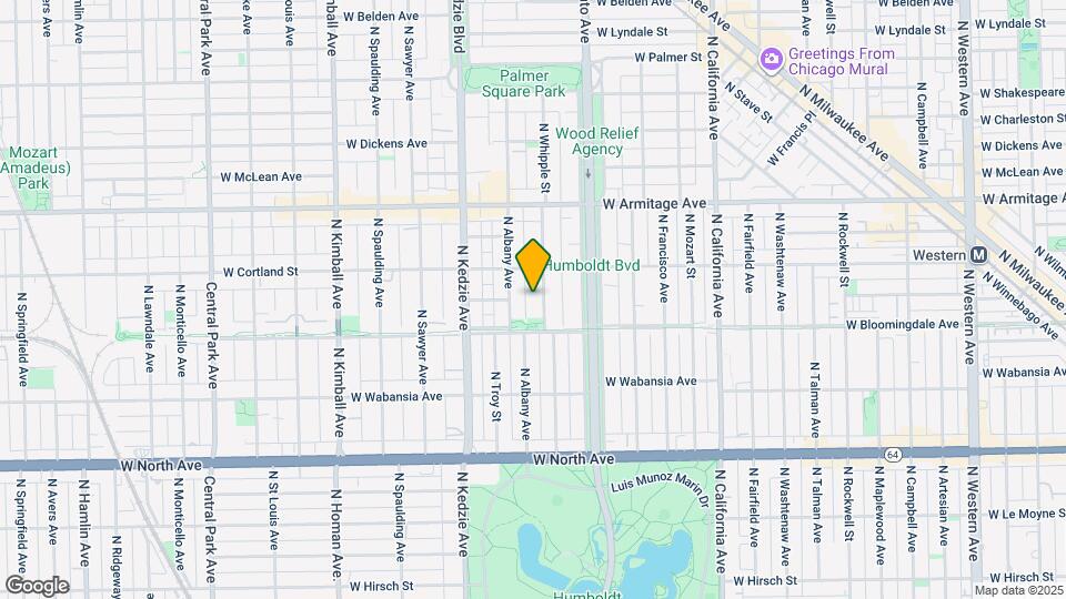 1828 N Whipple St Map and Location Details