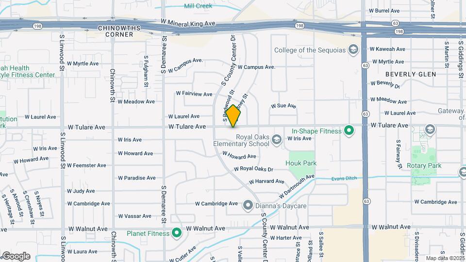 3127 W Tulare Ave Map and Location Details