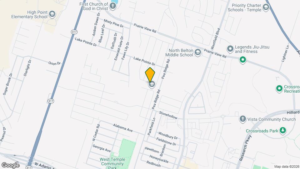 8219 Quiet Hollow Dr Mapa y Detalles de la Ubicación