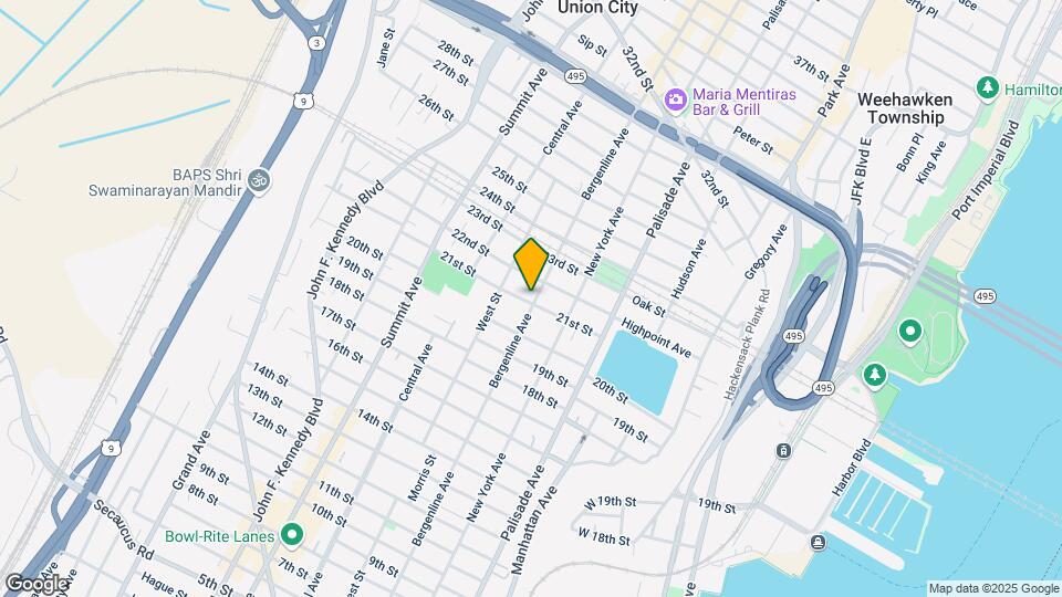2103 Bergenline Ave Mapa y Detalles de la Ubicación