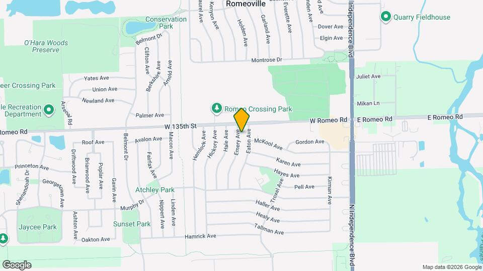 341 Emery Ave Map and Location Details