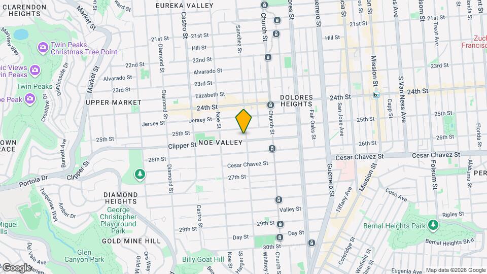1240 Sanchez St Map and Location Details