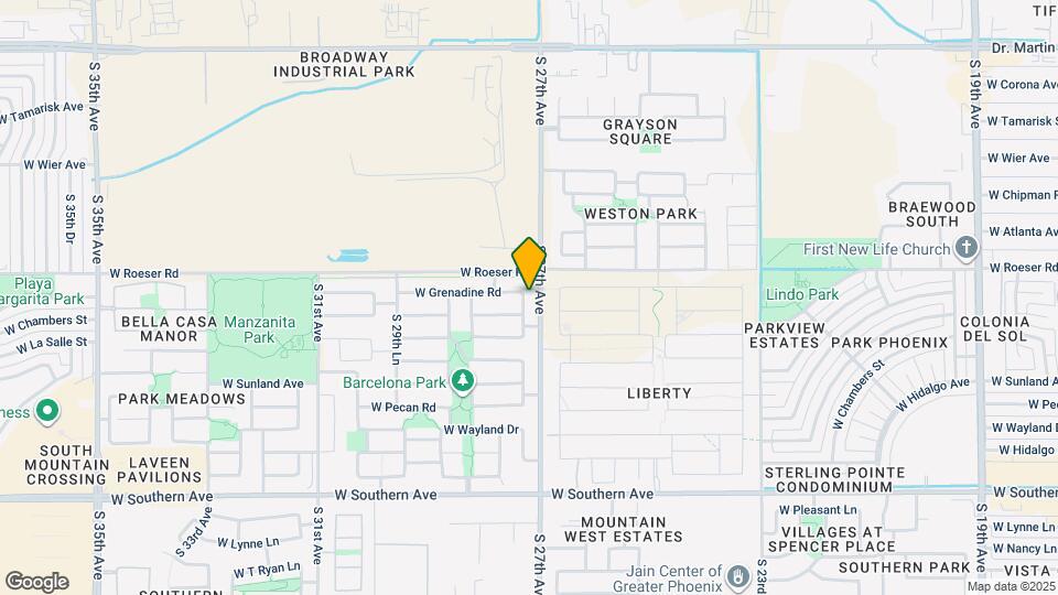 5305 S 27th Dr Map and Location Details