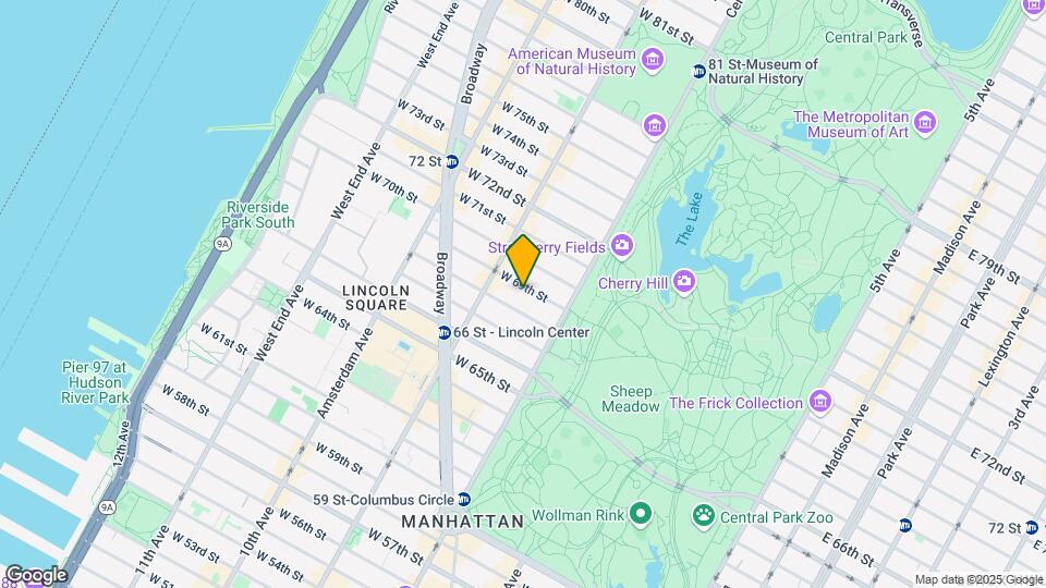 40 W 69th St Map and Location Details