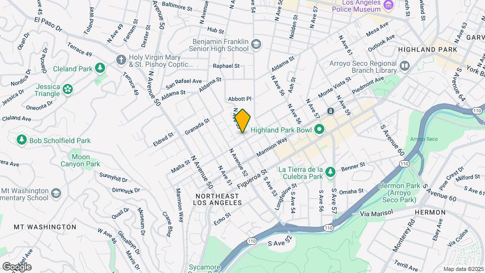5233-5239 Monte Vista St Map and Location Details