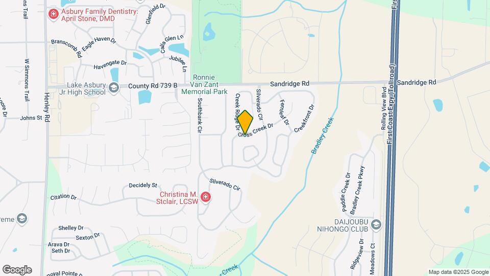 2821 Cross Creek Dr Map and Location Details
