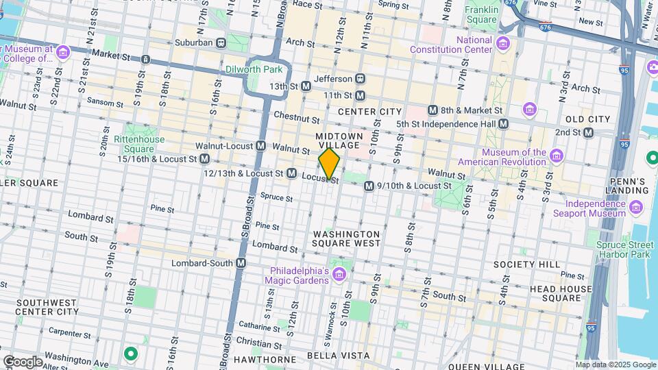 1105 Latimer St-Unit -1st floor Map and Location Details