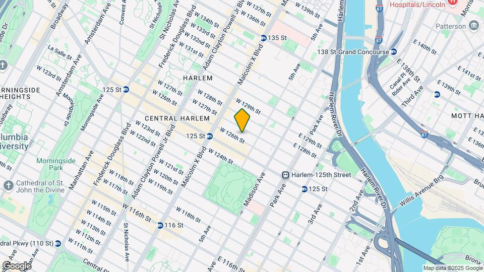 25 W 126th St Map and Location Details