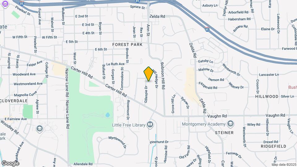 1809 Gillespie Dr Map and Location Details