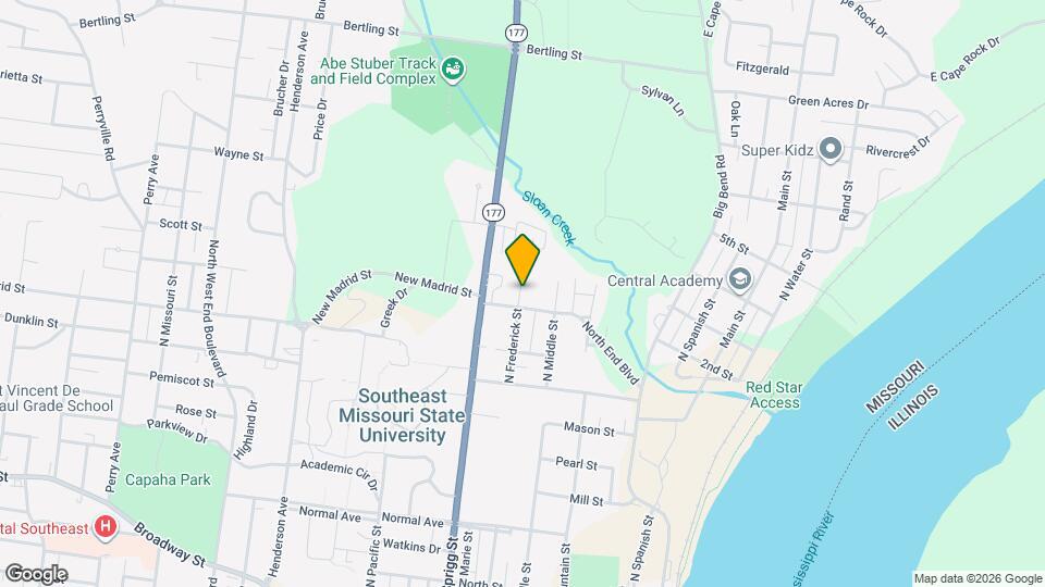 1112 N Frederick St Map and Location Details