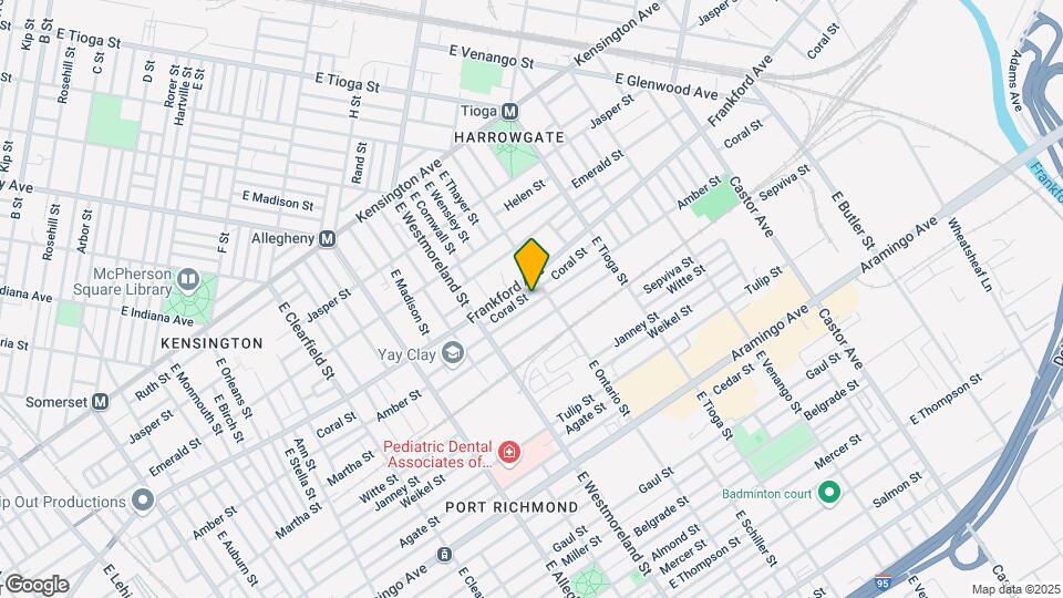 3374 Amber St Map and Location Details