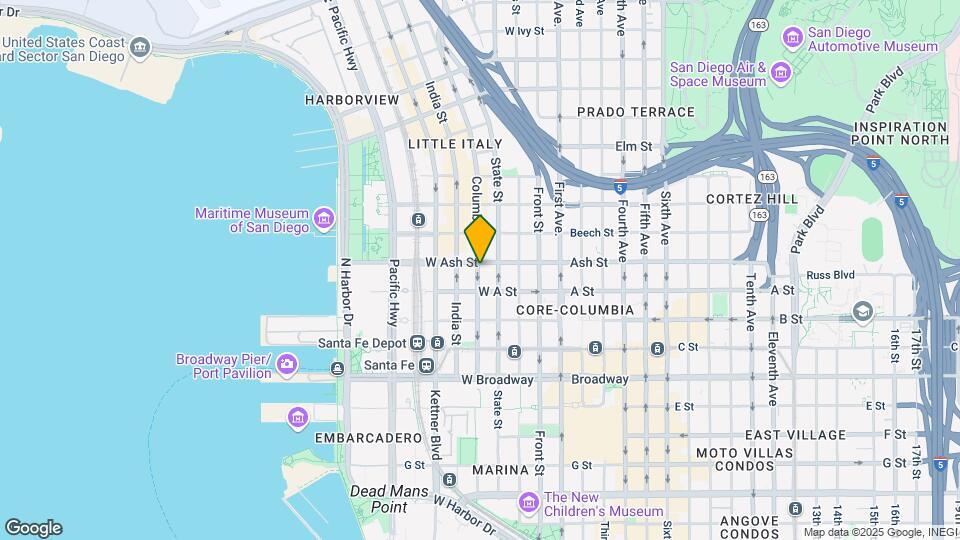 1331 Columbia St, Unit 3610 Map and Location Details