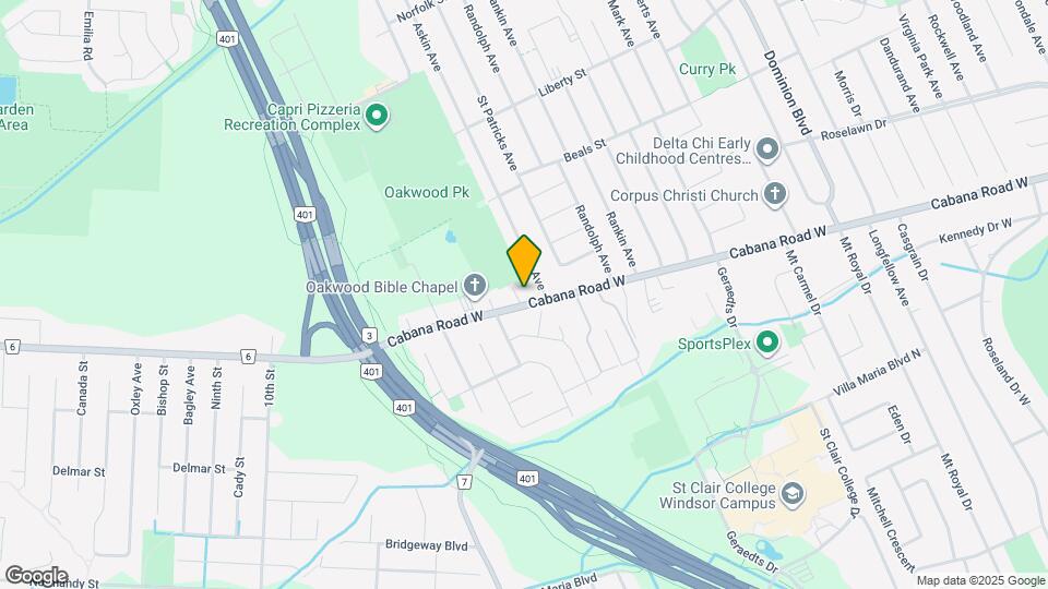 2380 Cabana Road W Map and Location Details