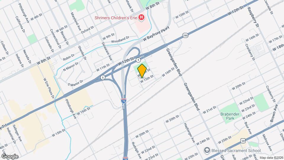 1748 W 15th St Map and Location Details