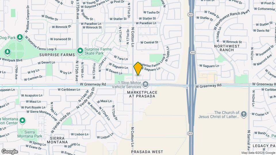 15415 N 170th Ln Map and Location Details