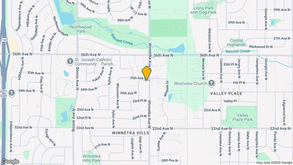 3433 Winnetka Ave N Map and Location Details