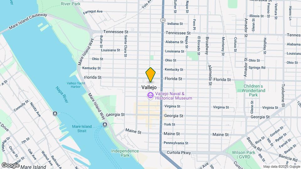 912 Marin St Map and Location Details