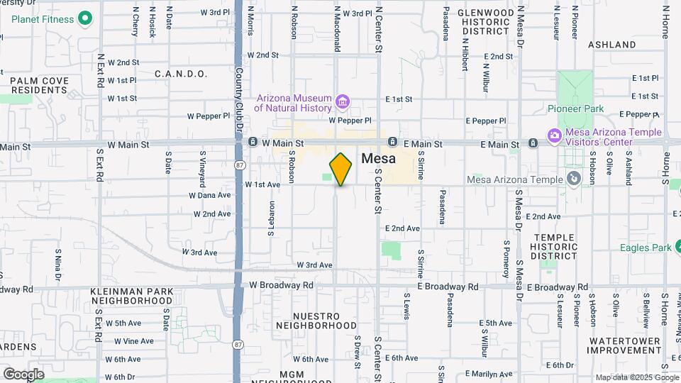 Residences on First Map and Location Details