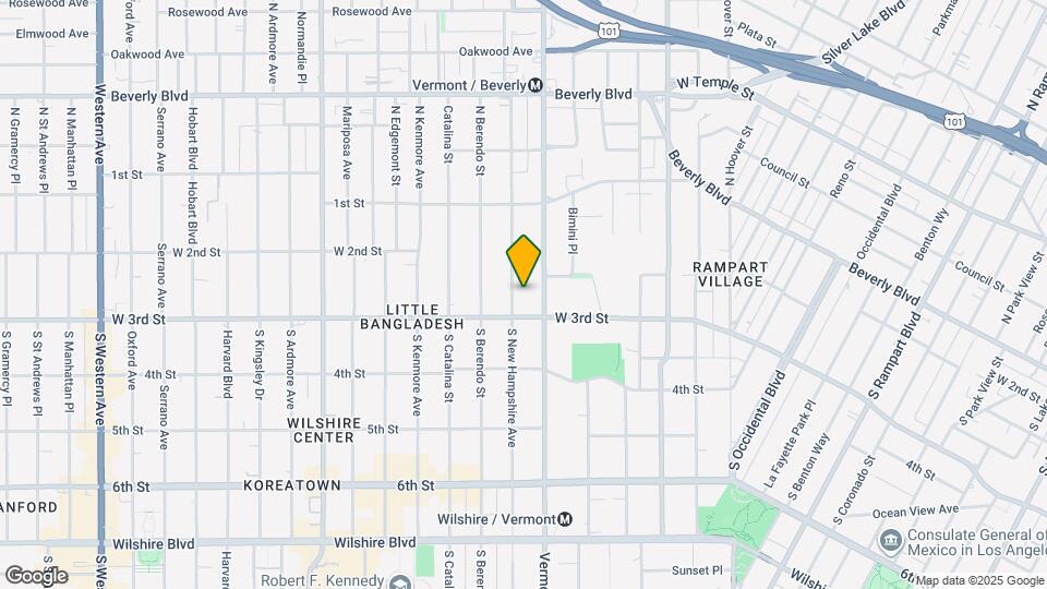 252 S New Hampshire Ave Map and Location Details