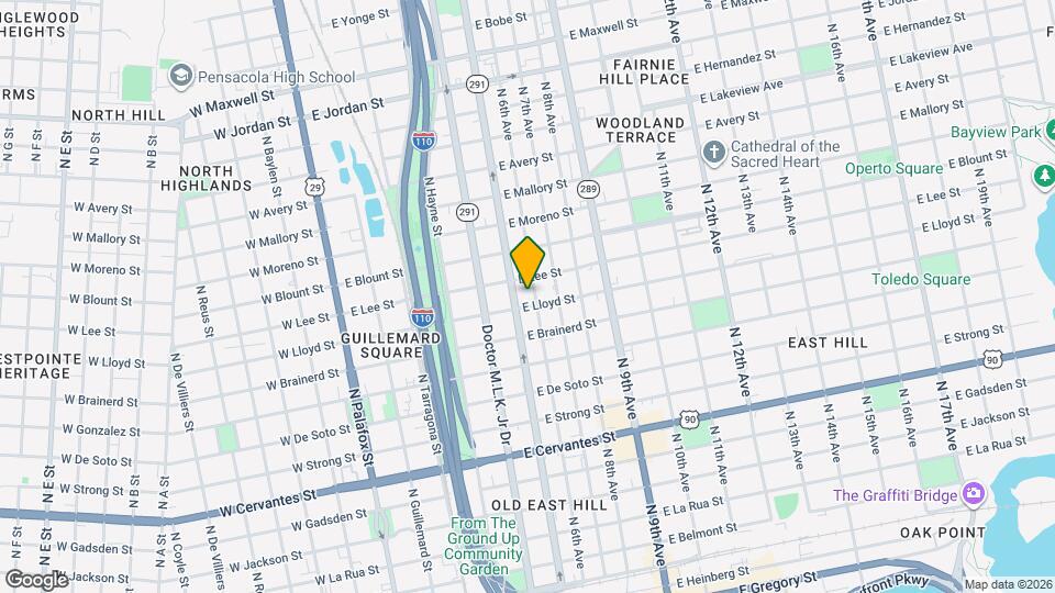 1307 N 6th Ave Map and Location Details