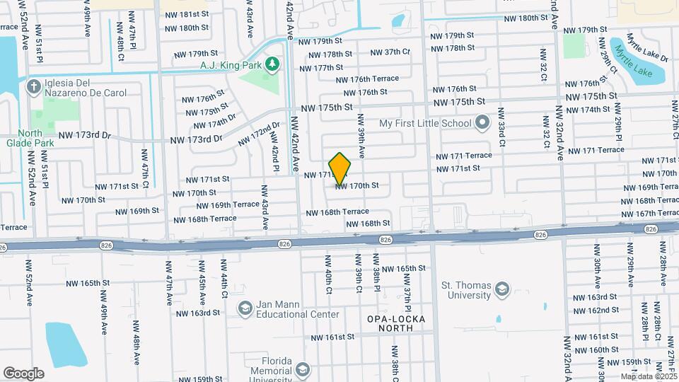 3962 NW 170th St Map and Location Details