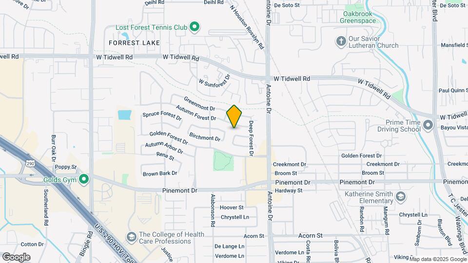 5826 Spruce Forest Dr Map and Location Details