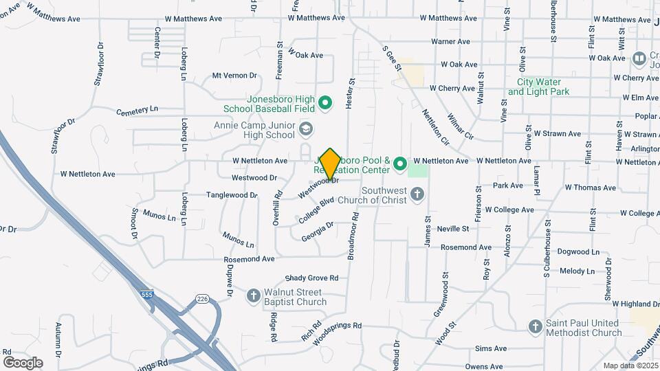 1709 Westwood Dr Map and Location Details