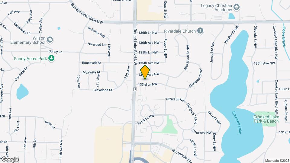 3535 133rd Ln NW Map and Location Details