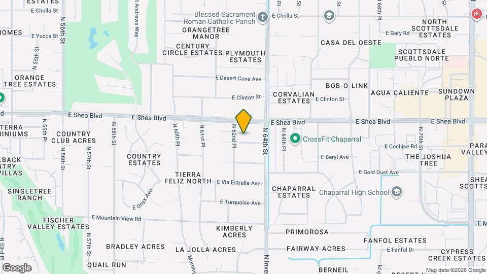 6302 E Cochise Rd Map and Location Details