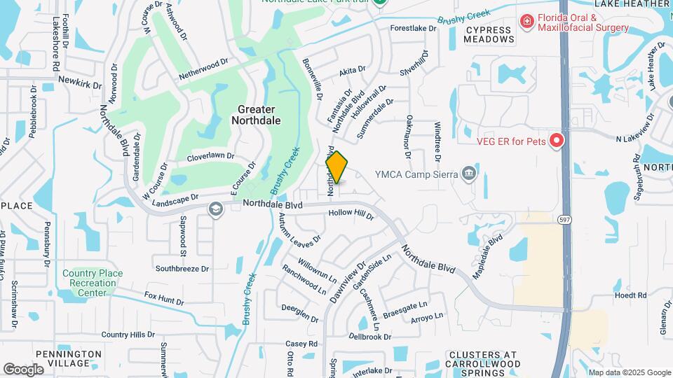 4229 Brentwood Park Cir Map and Location Details