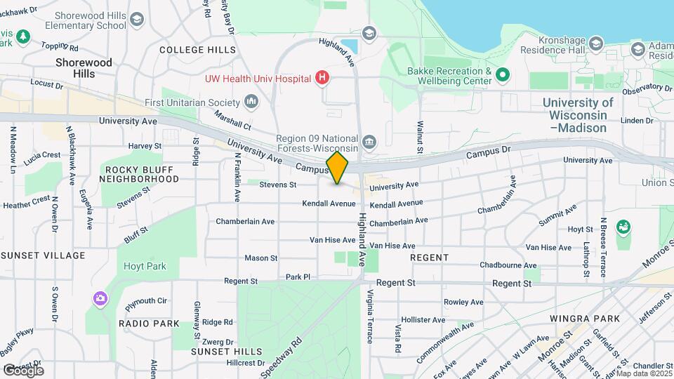 2551 University Ave Map and Location Details