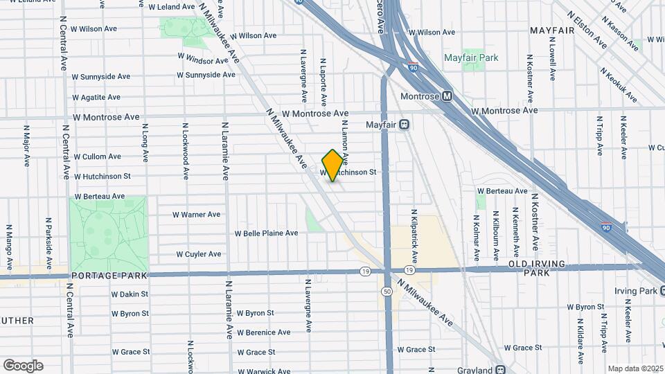 4912 W Berteau Ave, Unit #1 Map and Location Details