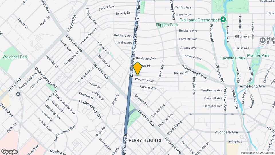 4544 Westway Ave Map and Location Details