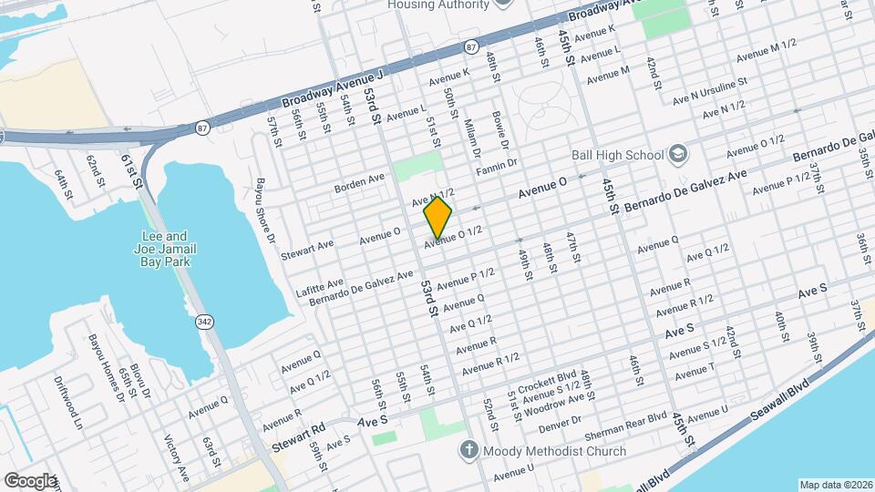 5201 Avenue O 1/2 Map and Location Details