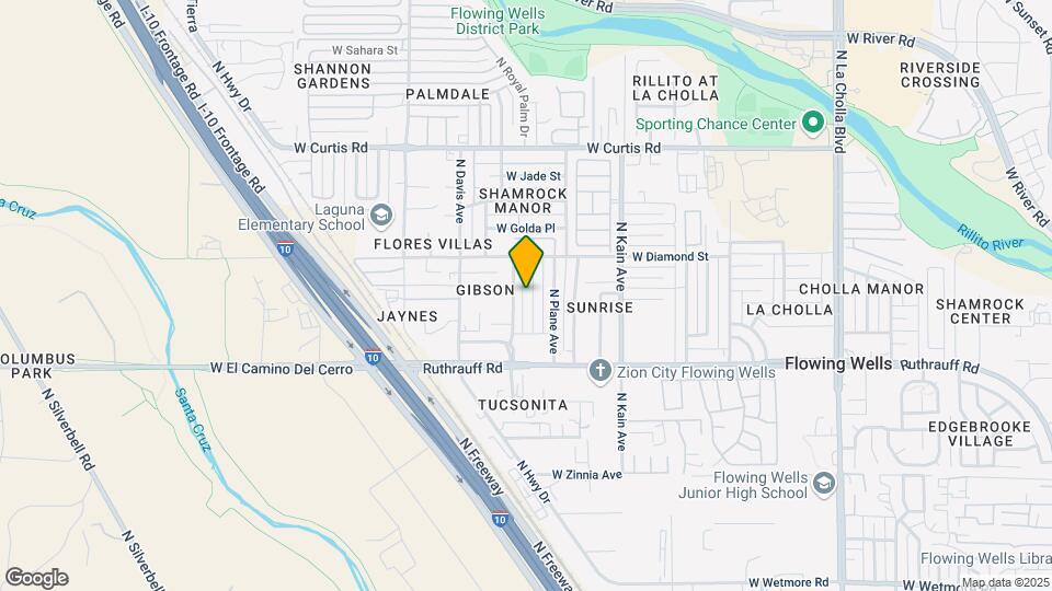 4917 N Sunrise Ave Mapa y Detalles de la Ubicación