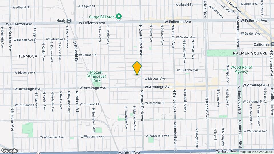 3614 W McLean Ave, Unit 2 Mapa y Detalles de la Ubicación