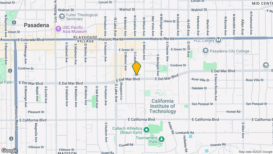 1025 Del Mar Blvd Map and Location Details