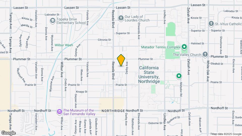 18427 Vincennes St, Unit 5 Map and Location Details