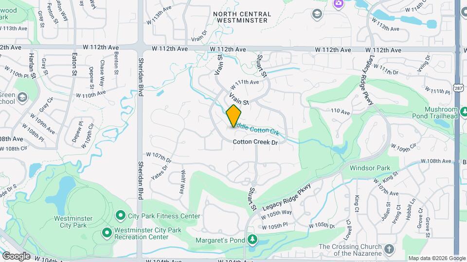 4470 W 109th Pl Map and Location Details