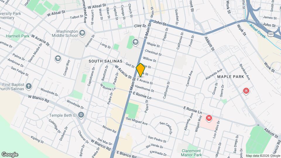 15 E Acacia St Map and Location Details