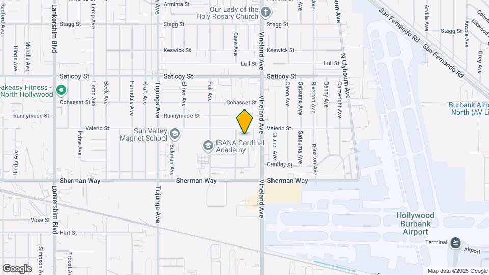 11041 Leadwell St, Unit Guest house Mapa y Detalles de la Ubicación