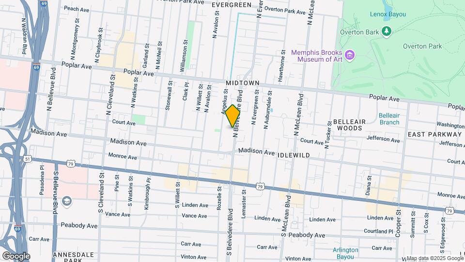 59 N Belvedere Blvd Map and Location Details