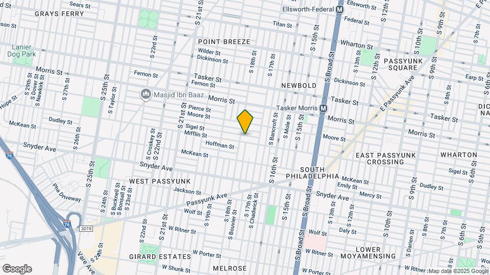1740 Sigel St Map and Location Details