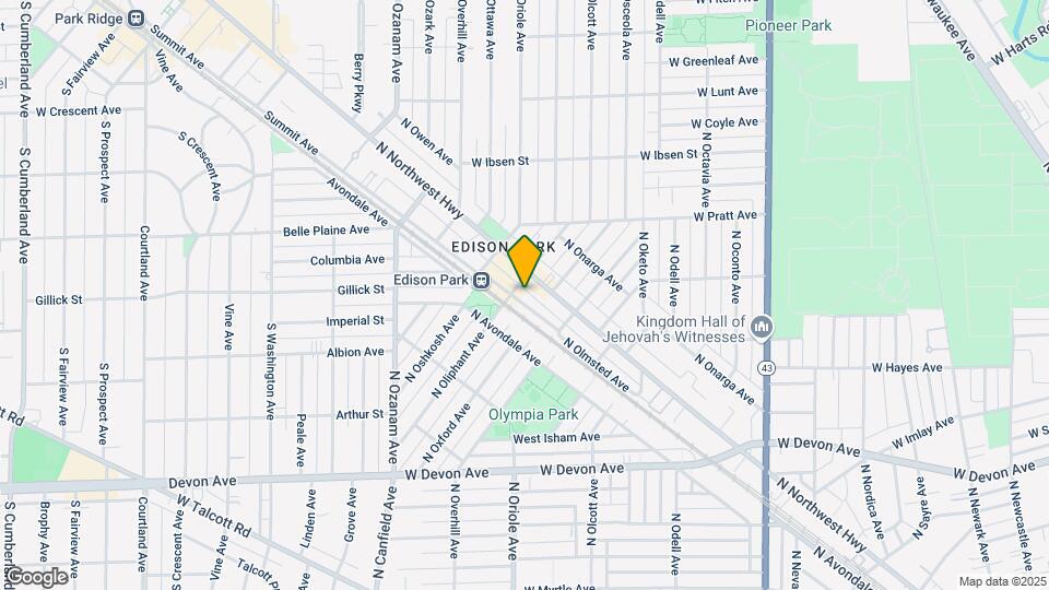 6689 N Olmsted Ave, Unit 1F Map and Location Details