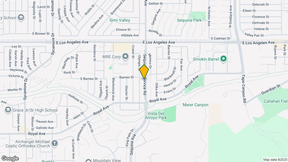 1567 Sequoia Ave Map and Location Details